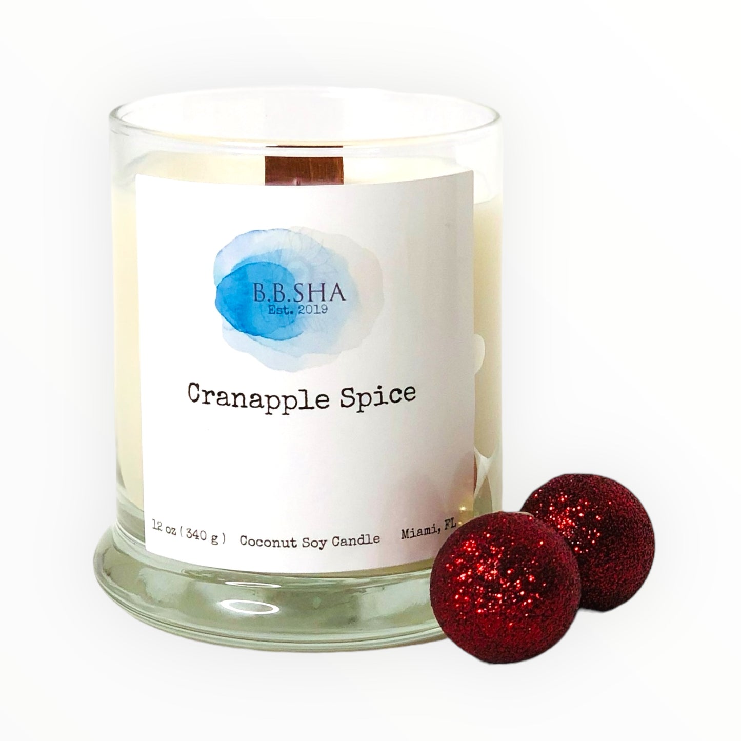 Cranpple Spice -12 ounce Coconut Soy Candle