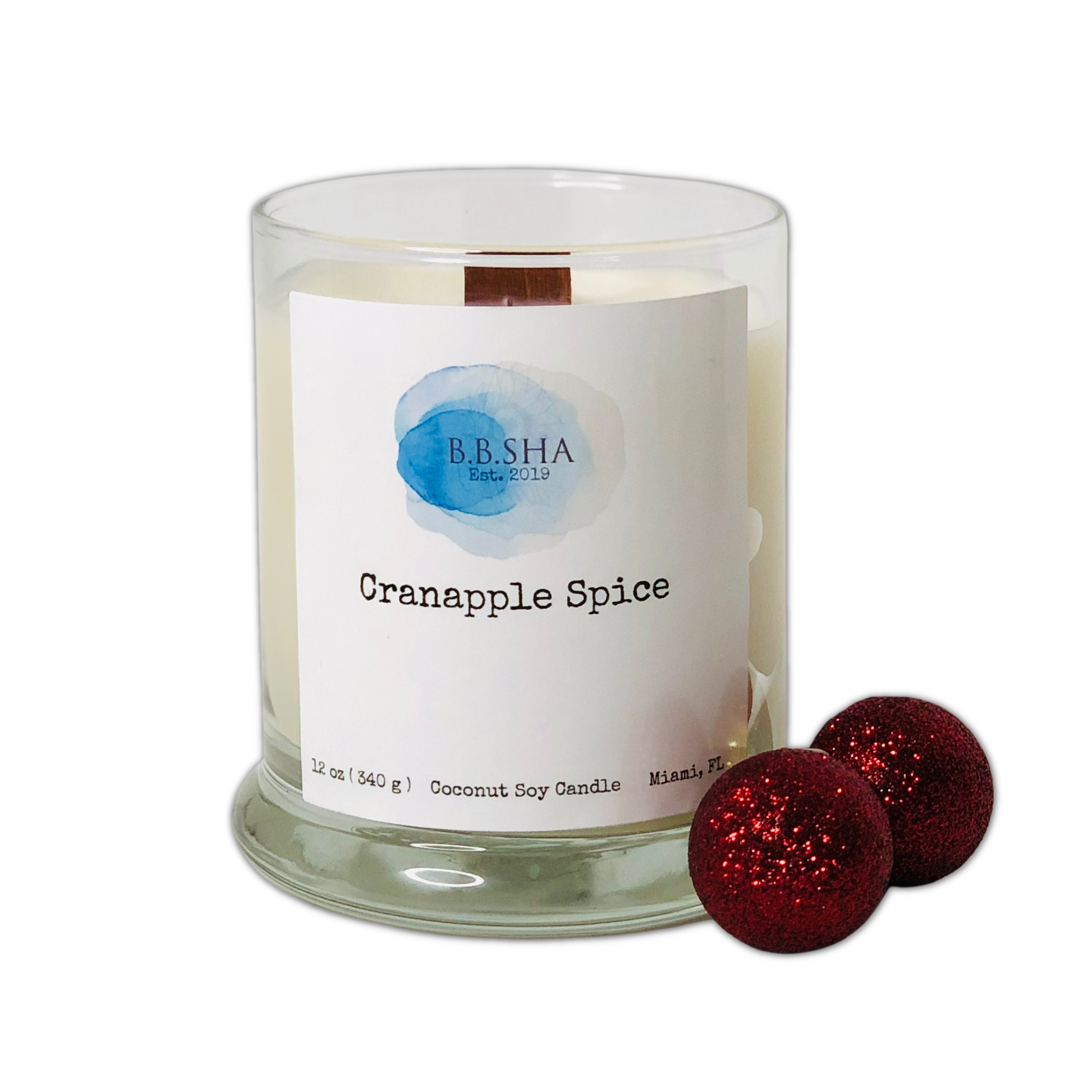 Cranapple Spice-Coconut Soy Candle