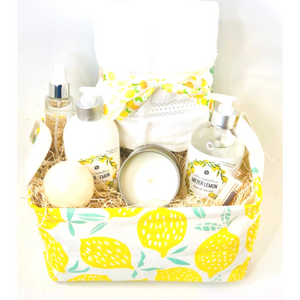 Client Gift Basket, Lemon Themed Gift Basket