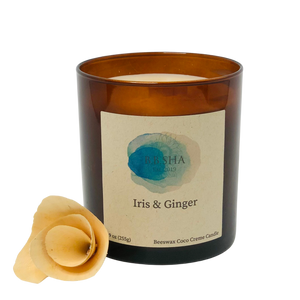 Iris & Ginger-Beeswax Candle